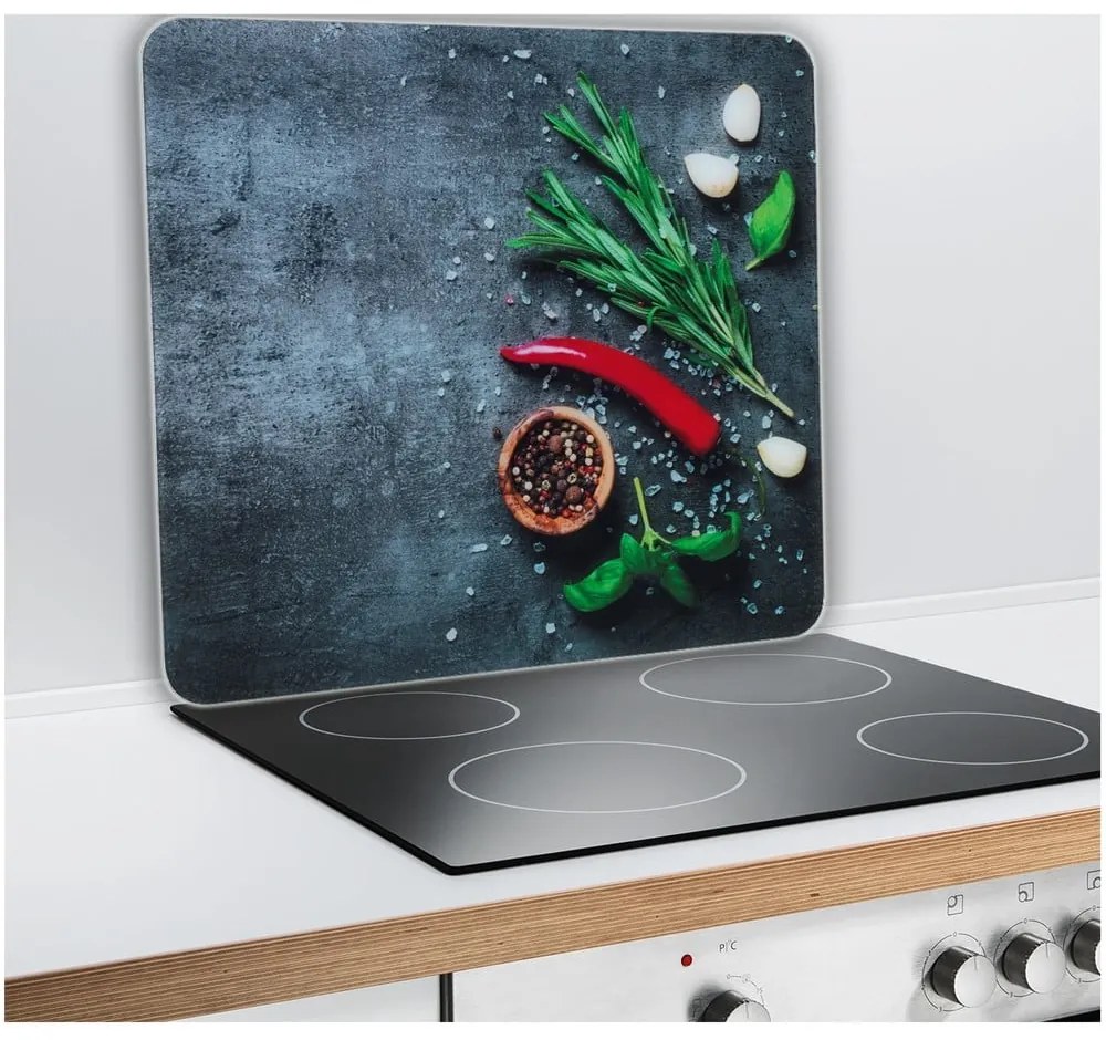Płyta ochronna na ścianę za kuchenką ze szkła hartowanego 50x56 cm Rosemary – Maximex