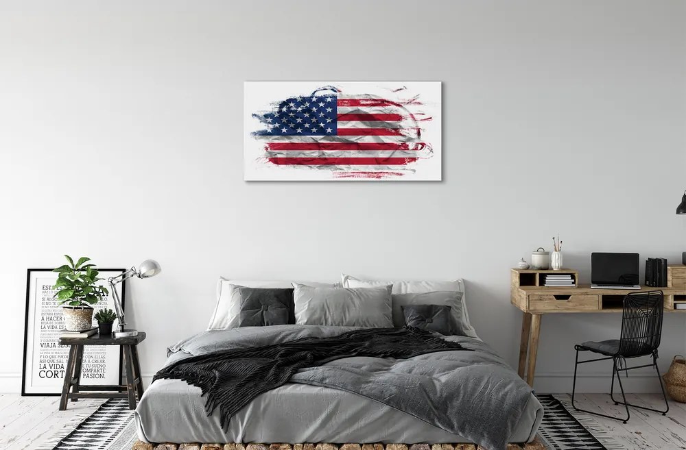 Obraz canvas na ścianę Flaga USA