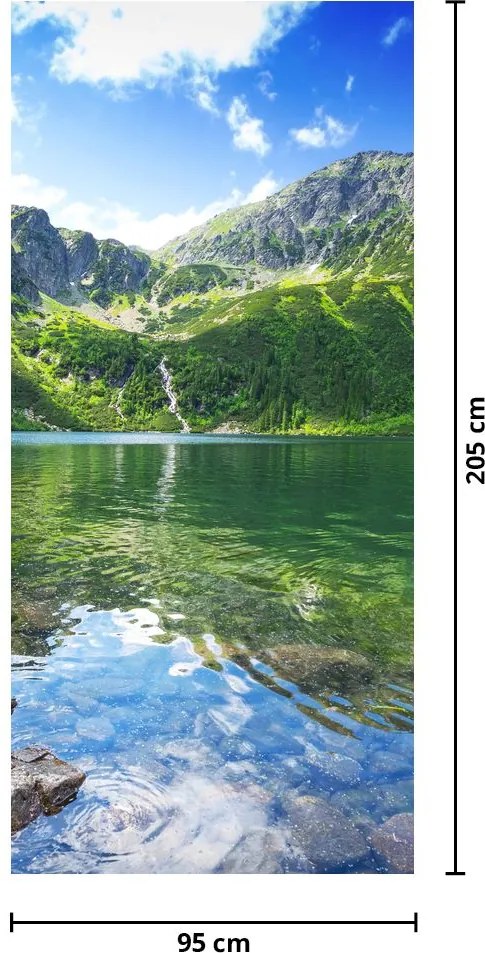 Fototapeta na drzwi - Jezioro w Tatrach (95x205cm)