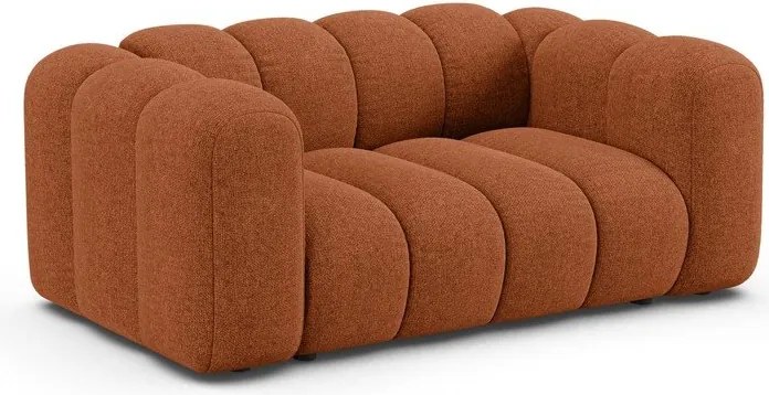 Ceglasta sofa z tkaniny szenilowej 170 cm Lupine – Micadoni