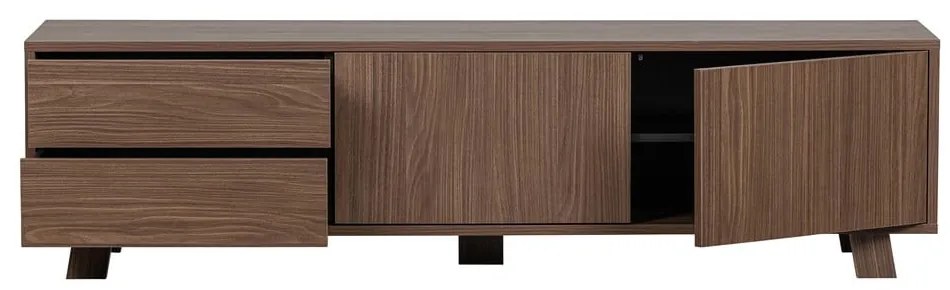 Naturalna szafka pod TV w dekorze orzecha 160x42 cm Seppe – WOOOD