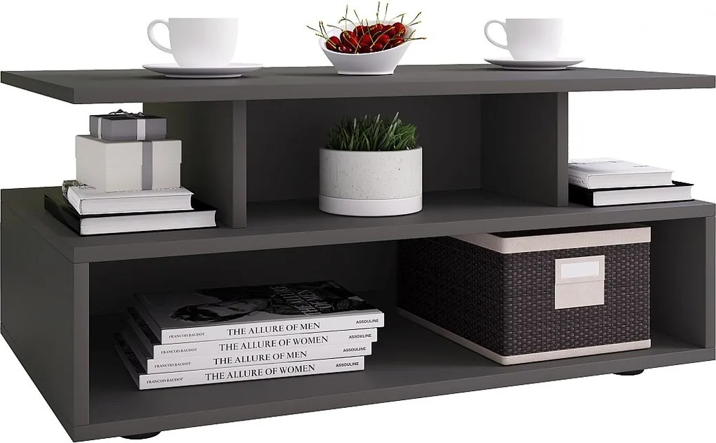 Drewniany zmiękczony stolik kawowy Esila