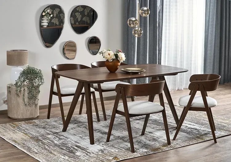 Prostokątny orzechowy stół w stylu retro Z7-L63