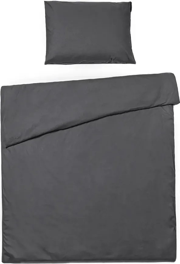 PrzytulneMieszkanie.pl PrzytulneMieszkanie.pl Bawełniana pościel CALMORA ciemnoszara Rozmiar pościeli: 2 szt 70 x 90 cm | 160 x 220 cm