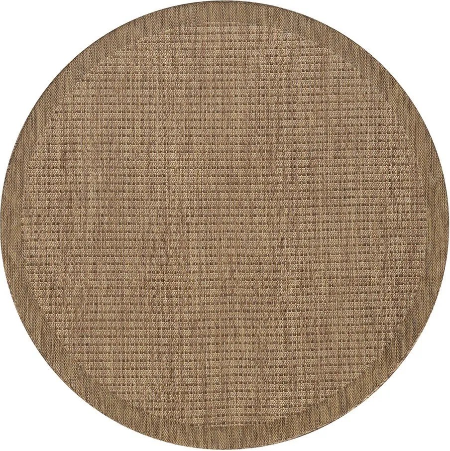 Okrągły dywan odpowiedni na zewnątrz w naturalnym kolorze ø 200 cm Giza 1410 – Ayyildiz Carpets