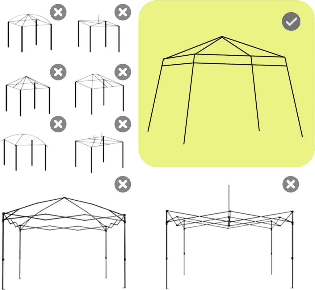 Outsunny Wymienny dach do pawilonu, pokrowiec wymienny do pawilonu ogrodowego 3 x 3 m, wymiana dachu namiotu ogrodowego, UPF50+, Tkanina Oxford, Jasnoszary