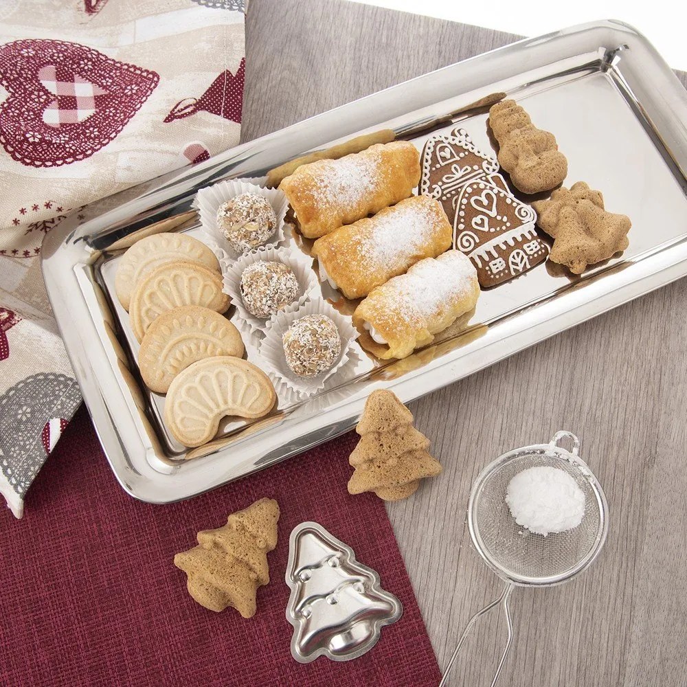 Taca ze stali nierdzewnej 17x38,5 cm Long – Orion