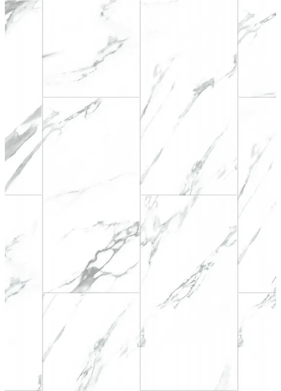 Mexen Glacier White panele winylowe 610 x 305 mm LVT Dryback 2,5 mm, podkład, 4 V-Fuga, Jazz White - F1451-0610-305-255-4V1-01
