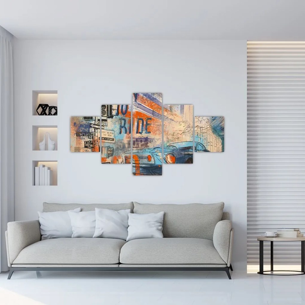 Obraz - Urodzony by jeździć (125x70 cm)