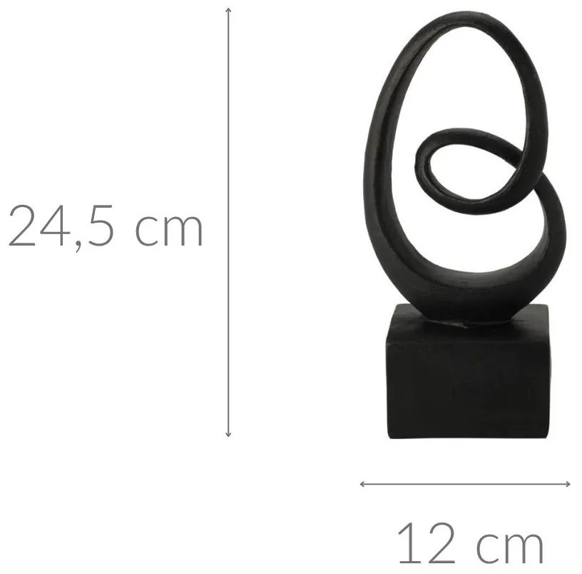 Figurka dekoracyjna Abstrakcja 1, wys. 24,5 cm