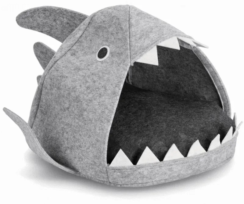 Domek dla kota - legowisko Shark, filcowy, 45x38x32 cm, ZELLER