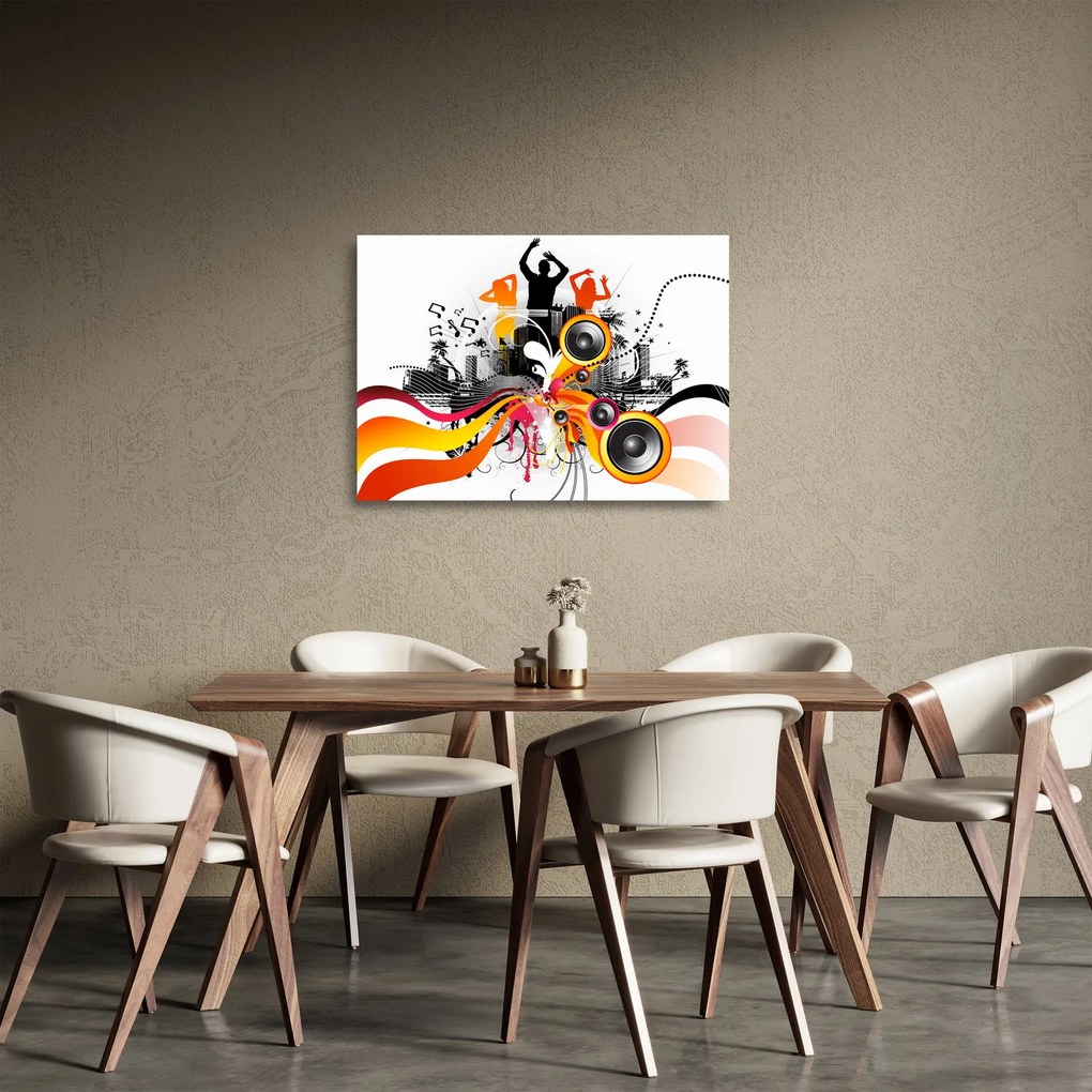Obraz na szkle - Muzyka (70x50 cm)