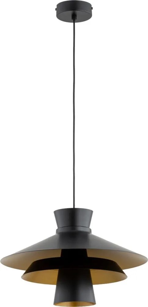 Lampa wisząca na przewodzie CELESTE 1xE27/15W/230V czarna