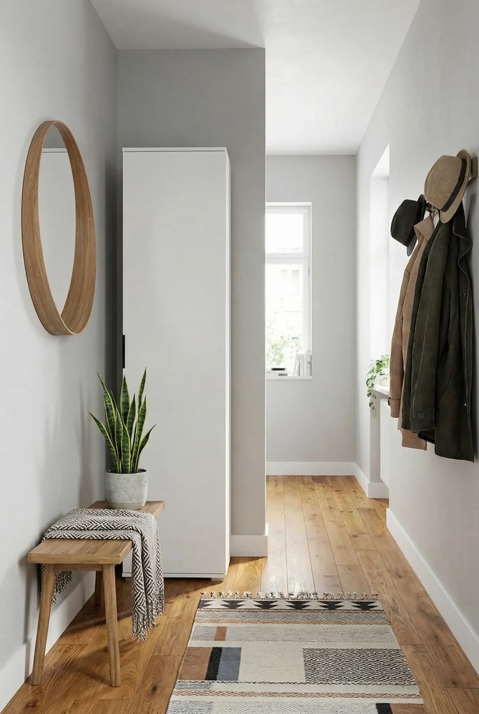 Jednodrzwiowa szafa biała S3-C13