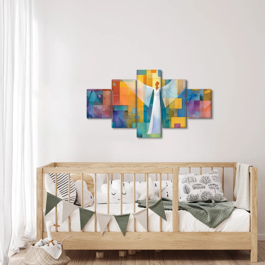 Obraz - Geometryczny anioł (125x70 cm)
