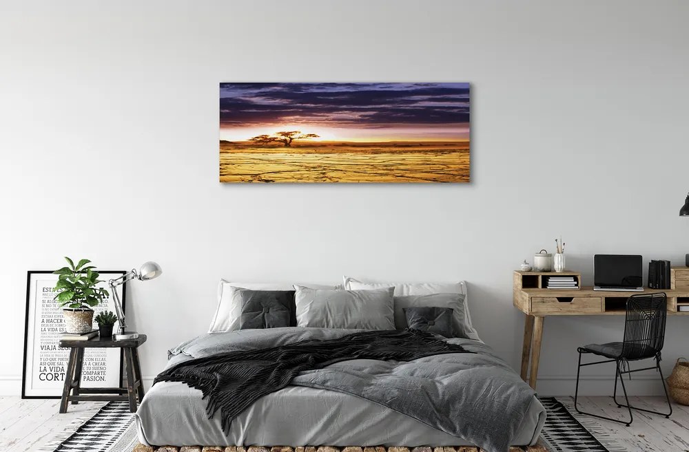 Fotoobraz na płótnie Chmury i Drzewa na Niebie