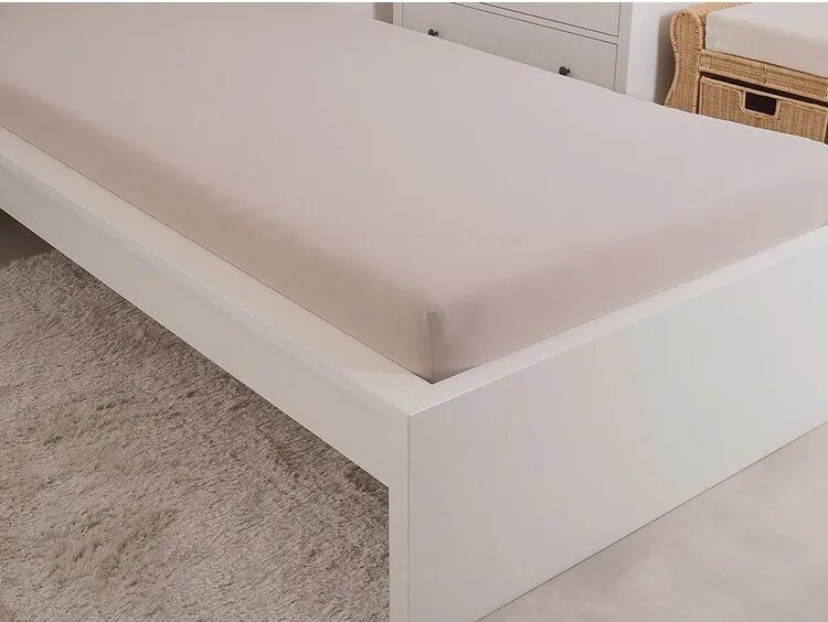 4Home prześcieradło jersey Ideal kawowy, 140 x 200 cm