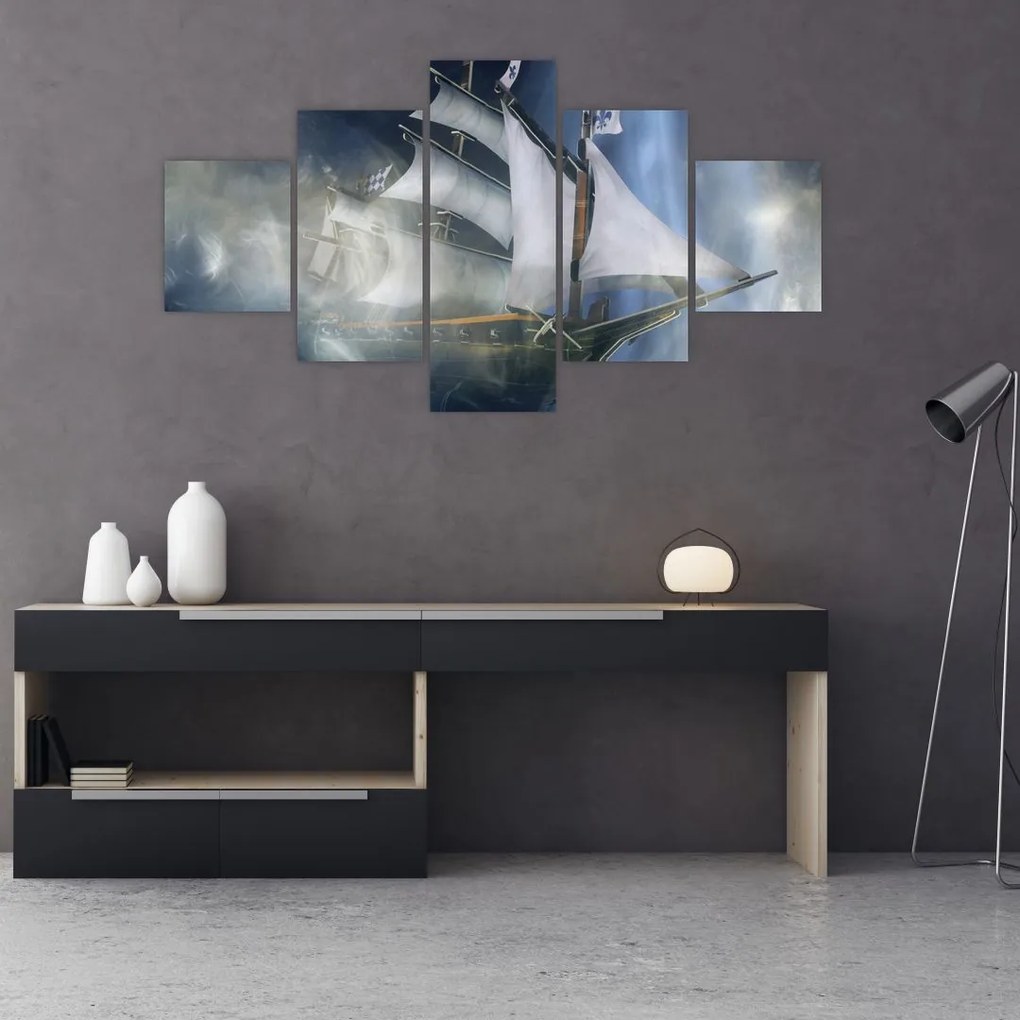 Obraz - Statek widmo (125x70 cm)