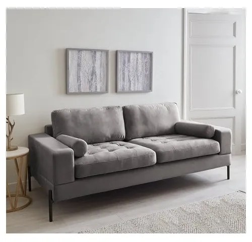 Jasnoszara sofa 161 cm Versailles – Ropez