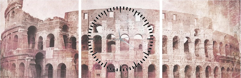 Obraz - Vintage pocztówka miasta N⁰2 (z zegarem) (90x30 cm)