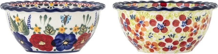 Kamionkowe miski zestaw do serwowania 2 szt. 380 ml Florist – Bloomingville