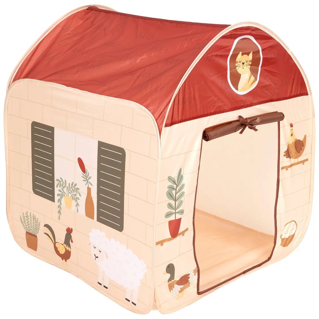 Namiot dla dzieci do pokoju pop up FARM, 85 x 85 cm