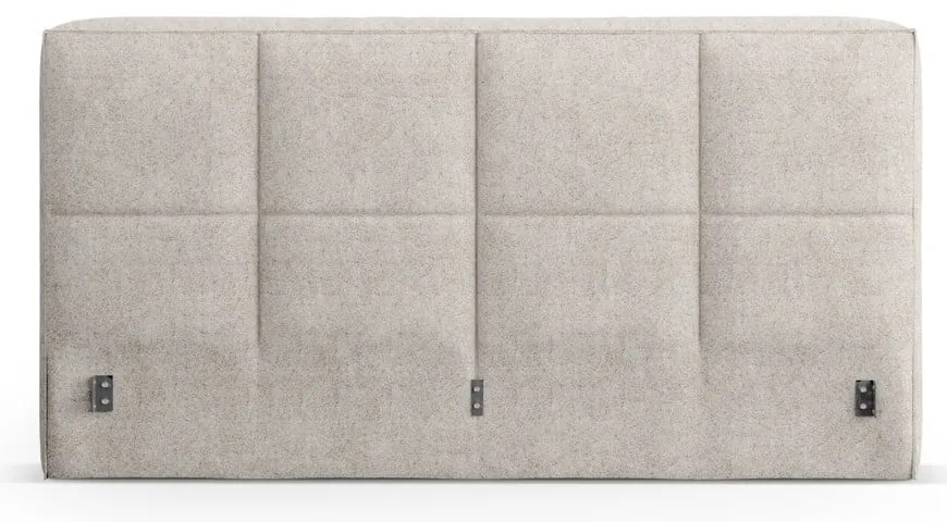 Beżowy tapicerowany zagłówek 210,5x100 cm Darren – Micadoni