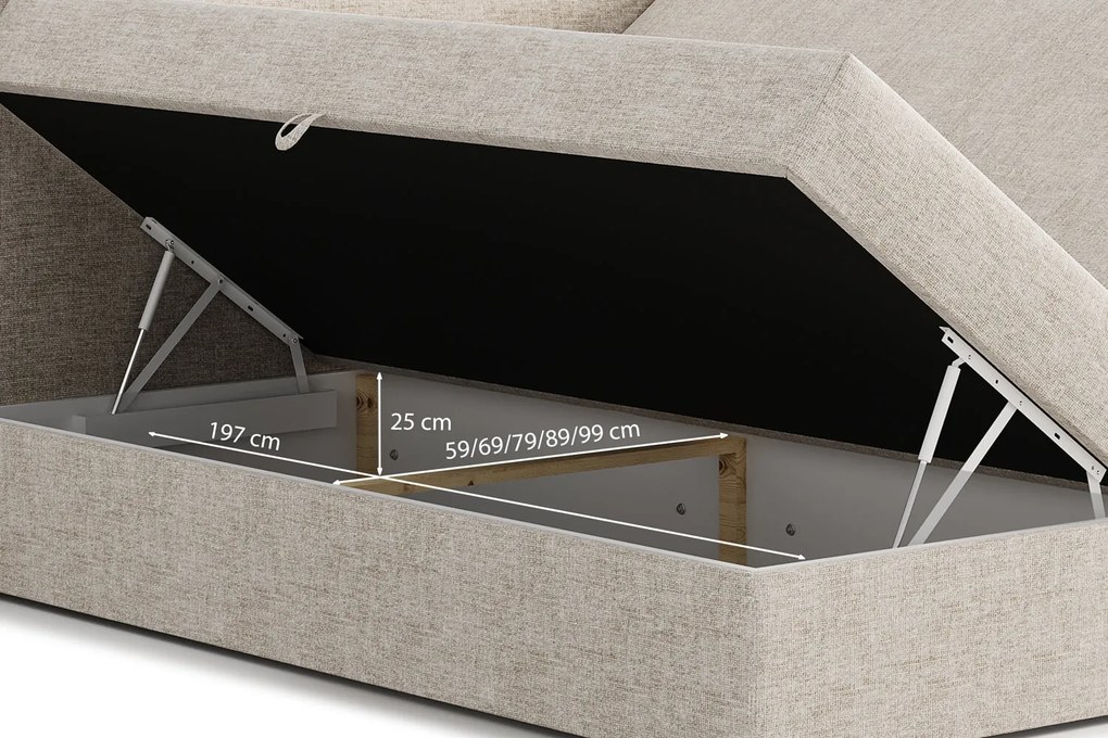 Łóżko kontynentalne Odette