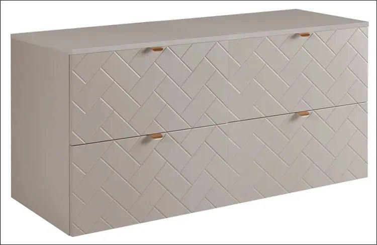Kaszmirowa szafka wisząca 120 cm pod 2 umywalki Z3-D97