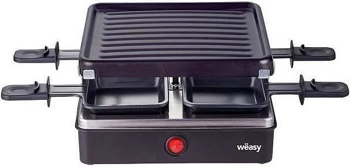 Raclette i grill WEASY LUGA40 - 4 osoby - powłoka nieprzywierająca - 600W