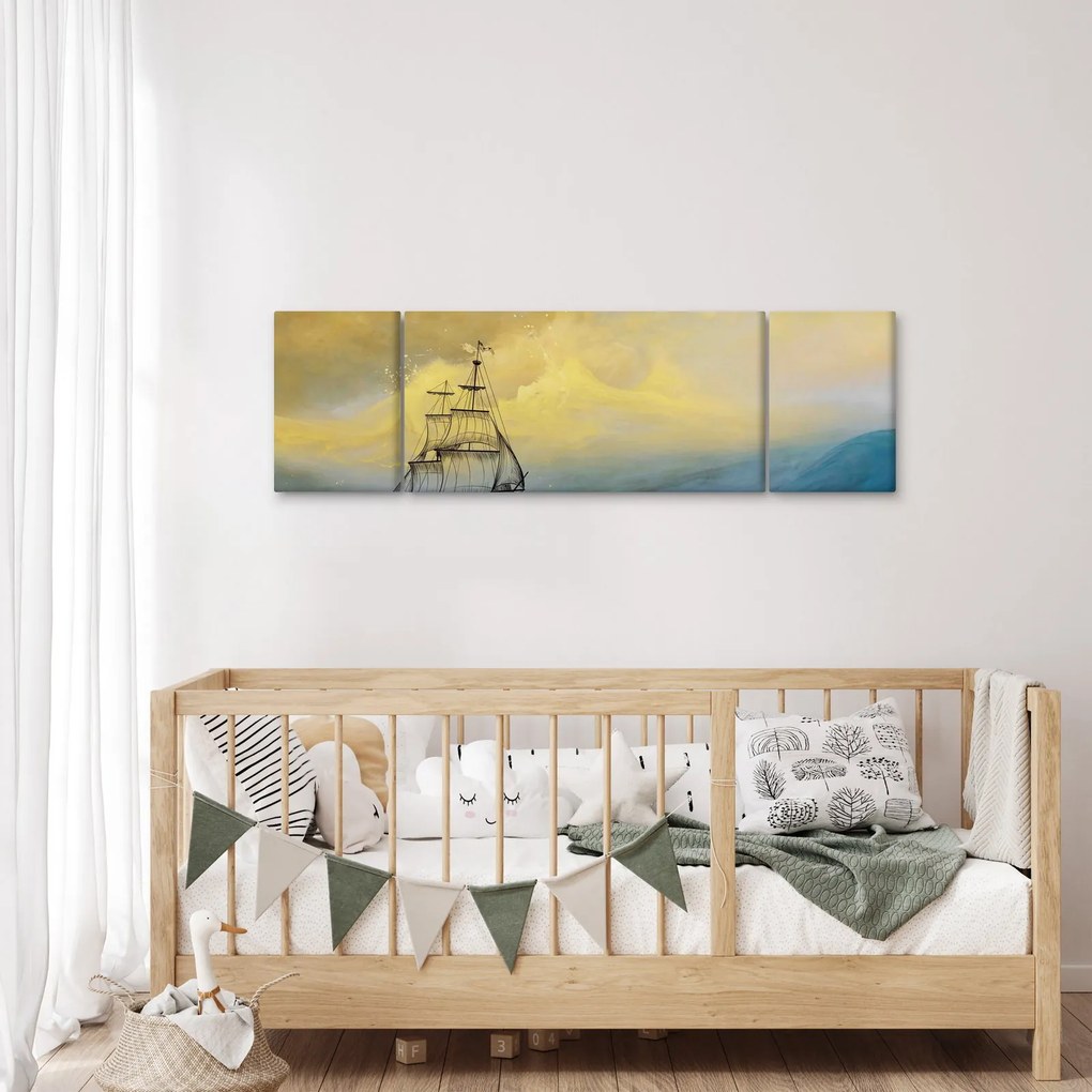 Obraz - Obraz statku ma morzu (170x50 cm)