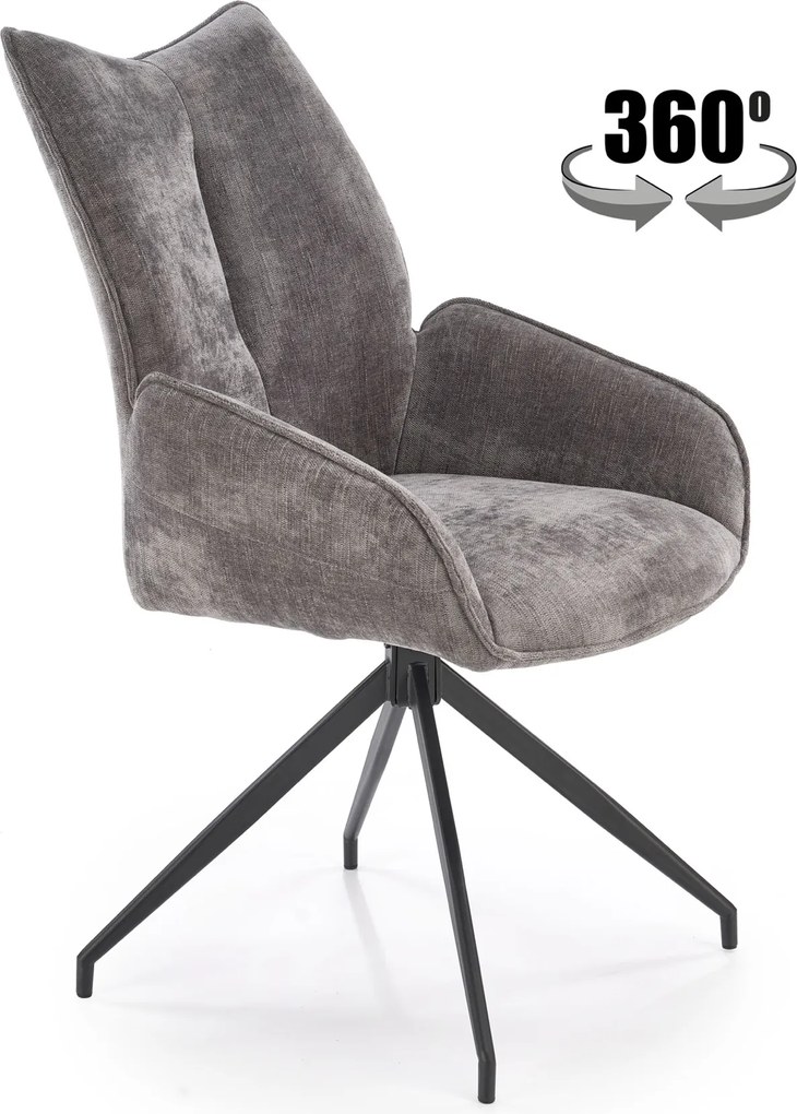 Krzesło do jadalni z obracanym siedziskiem K553 Halmar