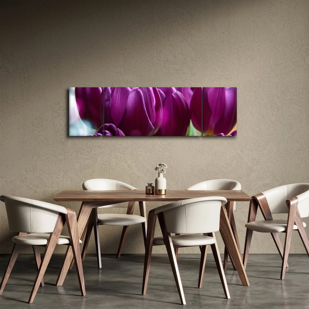 Obraz tulipanów (170x50 cm)
