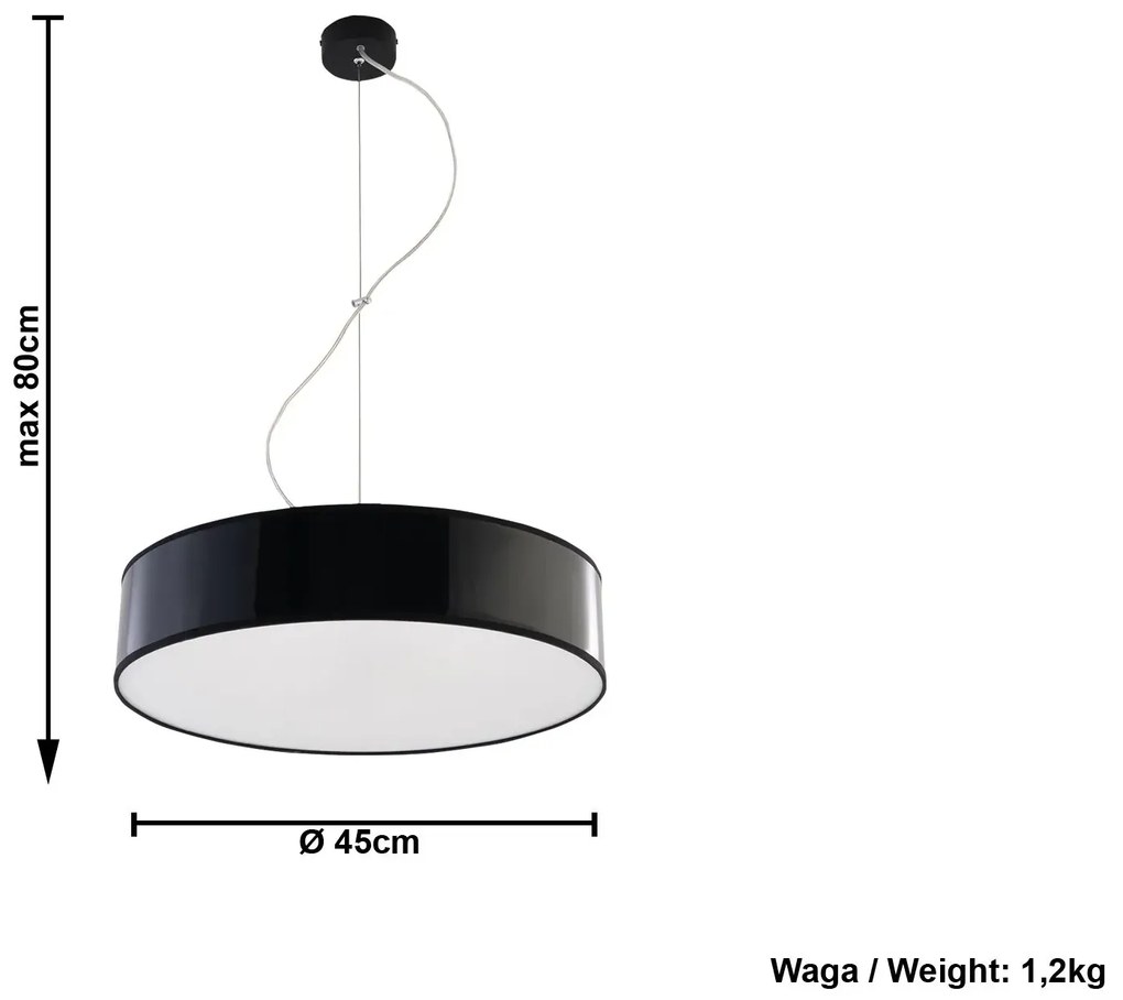 Okrągła lampa wisząca LED E818-Arens Montanox