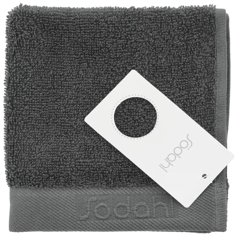Ciemnoszary bawełniany ręcznik frotte 30x30 cm Comfort – Södahl