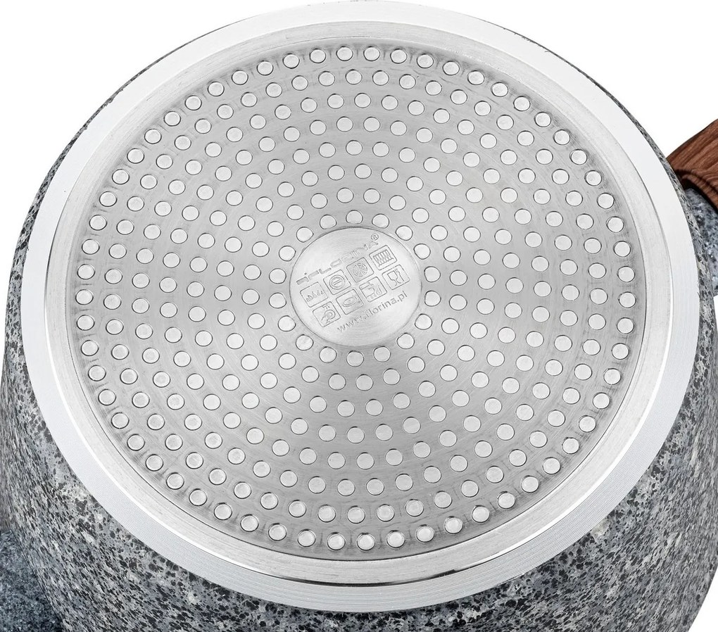 Florina Garnek z pokrywką Master MG, 28 cm, 6,1 l, szary, śred. 28 cm