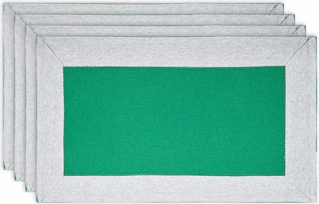 Korzystny zestaw Podkładki Heda zielony, 30 x 50 cm, 4 szt.