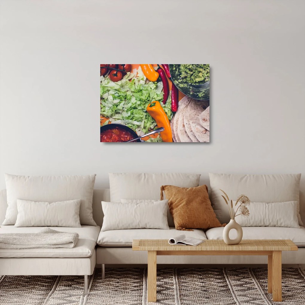 Obraz na szkle warzyw (70x50 cm)