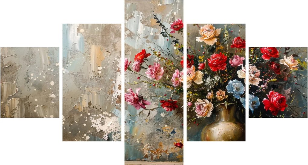 Obraz - Wazon z kwiatami (125x70 cm)