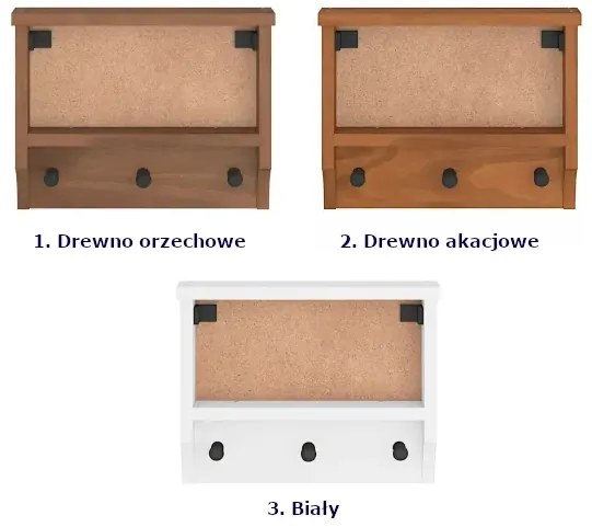 Mały wieszak na ubrania drewno akacjowe F8-Z29