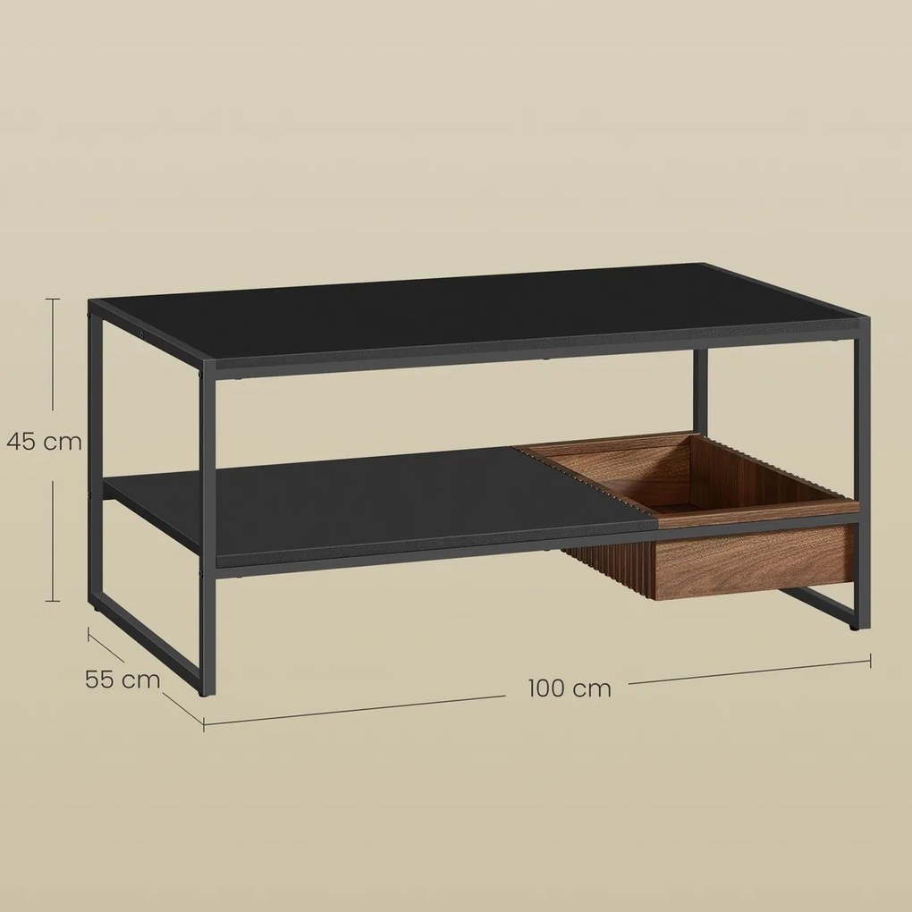 Stolik konferencyjny E1081 BK, czarny