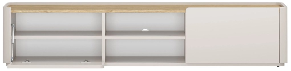 Szafka RTV Elivo 170 cm z szufladą - kaszmir / dąb olejowany