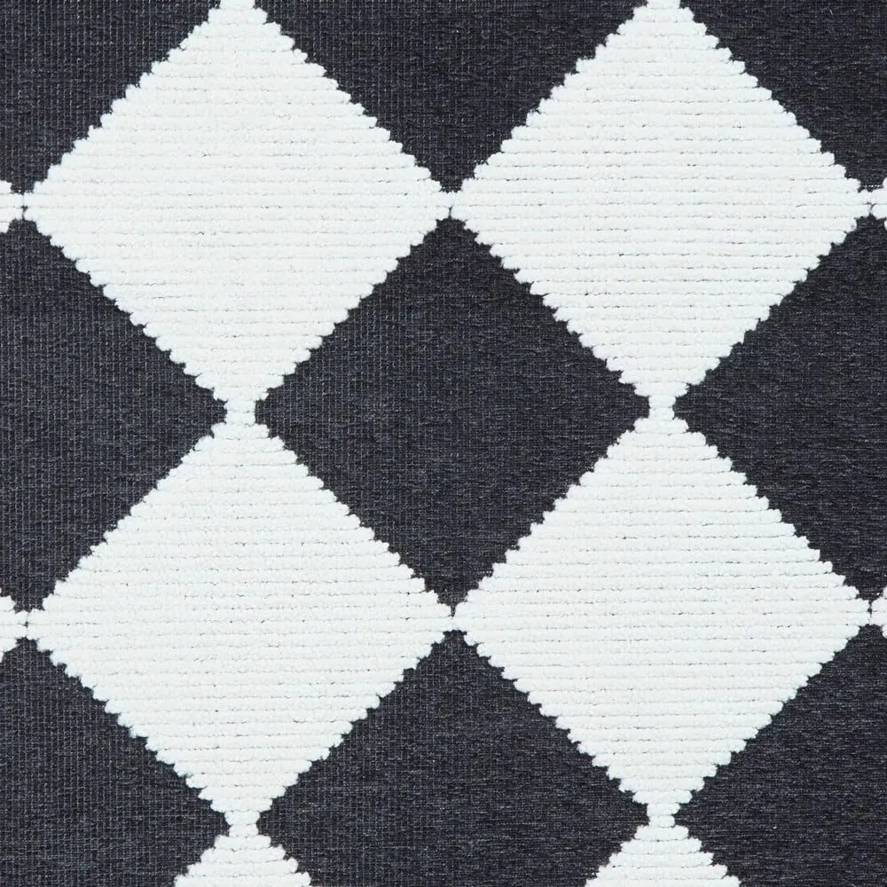 Czarno-biały dywan odpowiedni do prania 200x290 cm Lyna Charcoal&amp;White – Think Rugs