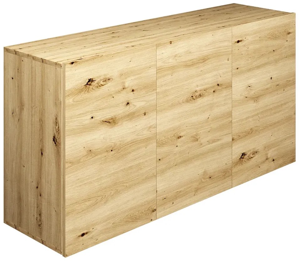 Wisząca komoda z półkami dąb artisan - Elorones 3X