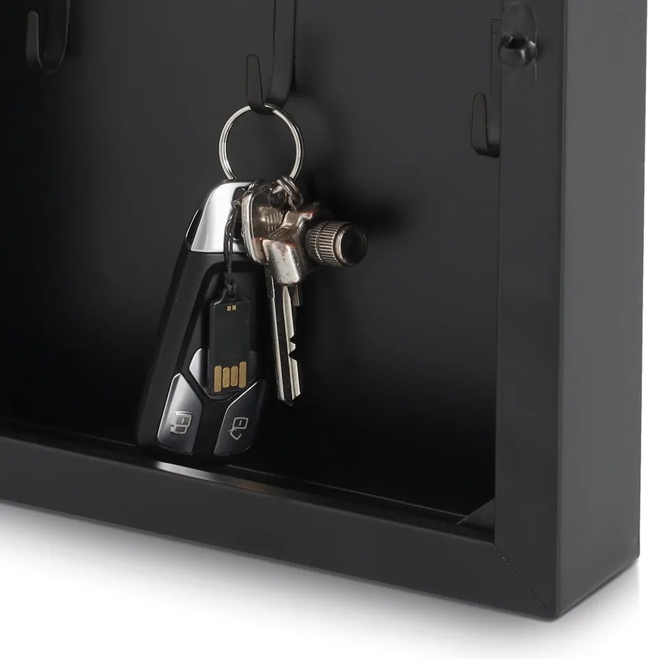 Metalowa skrzynka na klucze LEAVES, 30 x 22 x 5 cm