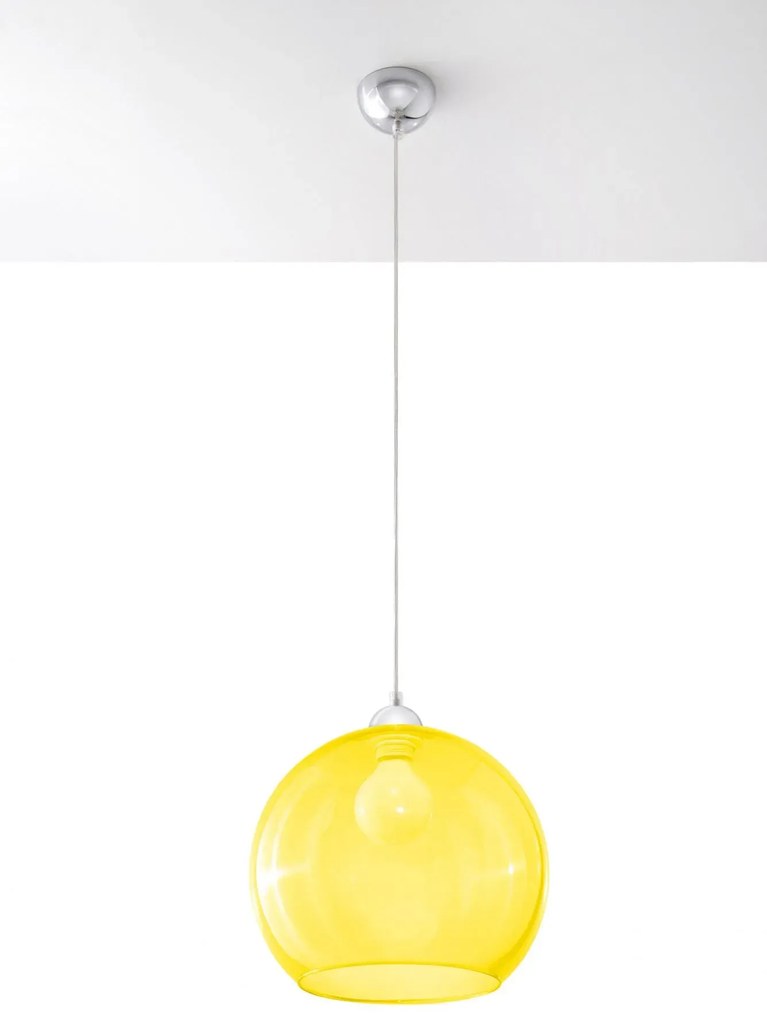 Szklana lampa wisząca kula LED H9-N09