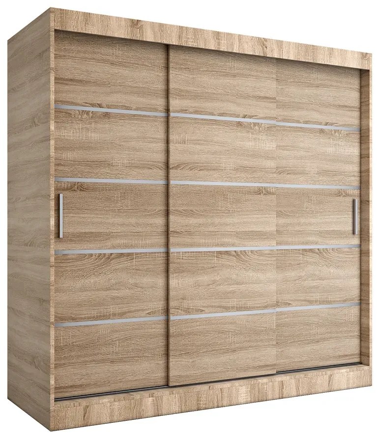 Szafa przesuwna dąb sonoma 200 cm W6-E21