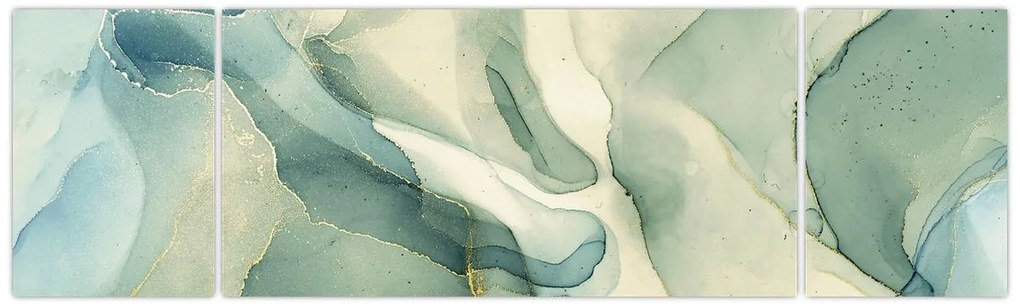 Obraz - Atramentowa abstracja (170x50 cm)
