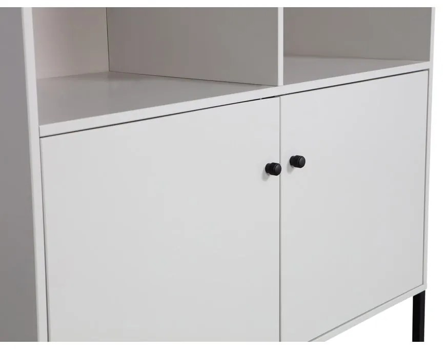 Jasnoszary regał z litego drewna sosnowego 107x160 cm Xam – WOOOD