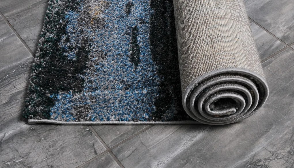 Dywan Diamond New 3D Ombre turkusowo beżowy 80 cm x 140 cm